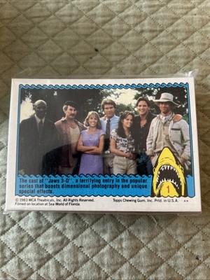 1983 Topps Jaws 3-D Movie Card Set (44 cards)