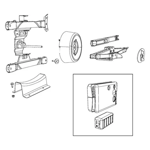 For Jeep Grand Cherokee 2014-2020 Mopar 06104386AA Hood Hinge Bolt Foto 2 de 2