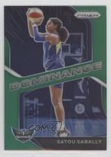 2021 Panini Prizm WNBA Dominance Green Prizm Satou Sabally #12 0q5k