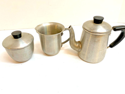 Children's Set of 3 Kitchenware by Creative Playthings Italy 1920's 4''