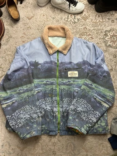 Ryoko Rain Reversible Valley of Flowers Work Jacket Men’s Size XXL GREAT - product listing photo