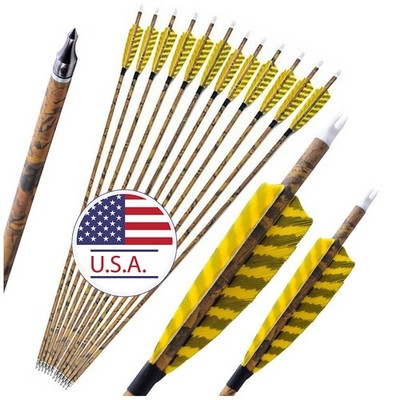 6/12X 30'' Carbon Arrows SP500 Archery Screw Arrowhead ID6.2mm Outdoor Hunting