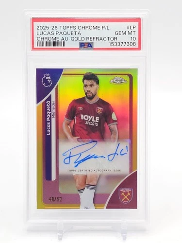 2025 Topps Chrome Lucas Paquetá Refractor /50