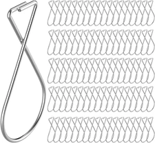 Pack Silver Drop Ceiling Clips: Hanging Hooks for Office, Home, Classroom & Wedd