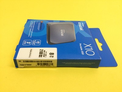 Crucial X10 8TB USB 3.2 USB-C Portable External SSD CT8000X10SSD9