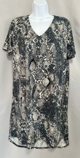 Christian Siriano NY Snake Print Shirt Dress  Sz Large Women’s