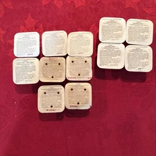 Vintage Avon Lot of 12 1990's Fragrance Candle Candlette Refills Various scents 
