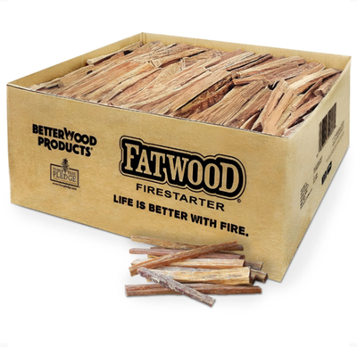 #ad Better Wood Products Fatwood All Natural Fire Logs 50 Pounds $79.99