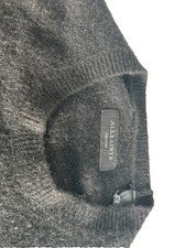 All Saints mens black sweater size medium ultra comfortable soft 30 wool