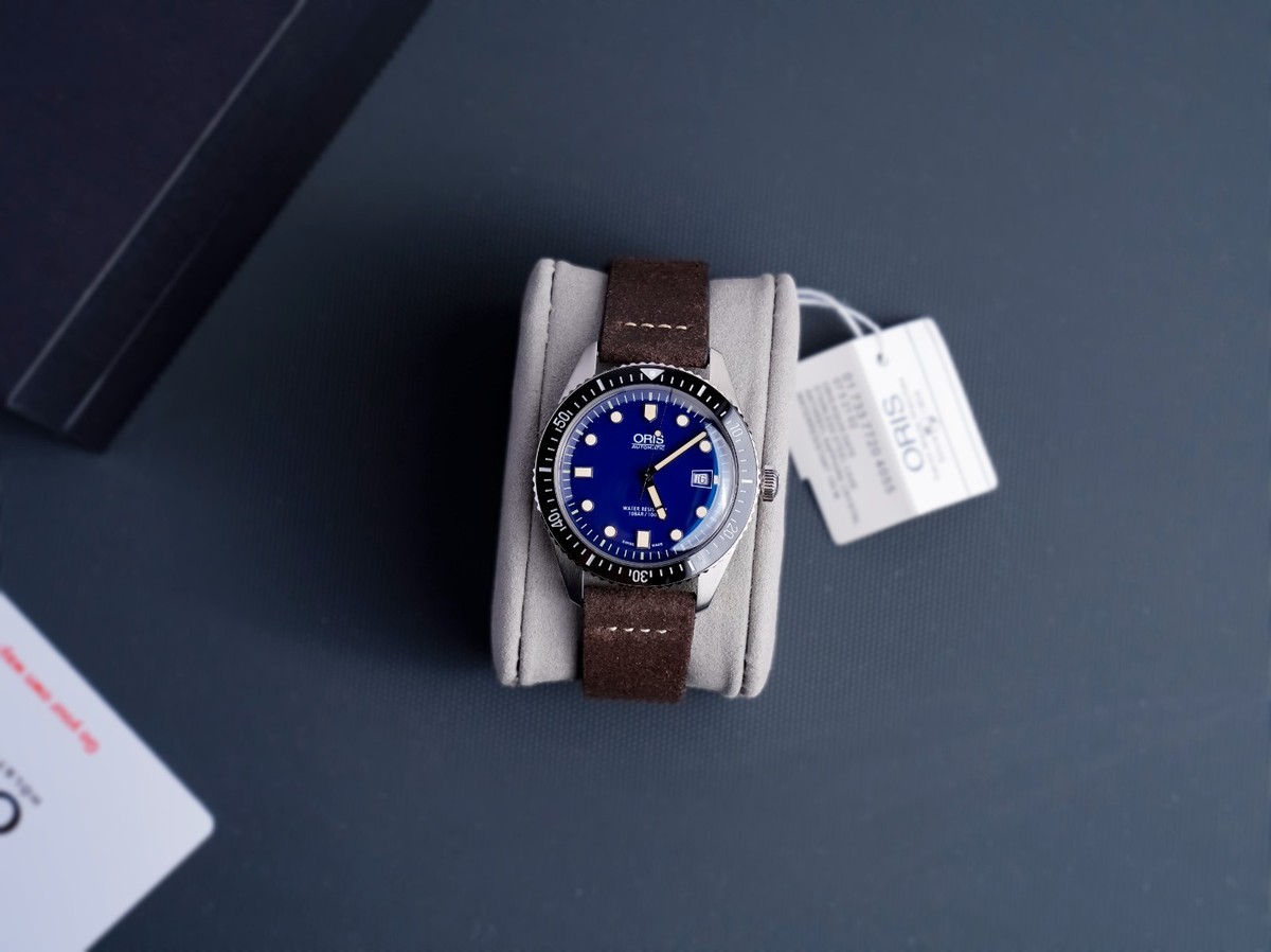 Blue Dial Oris Diver 65 36mm Lug To Lug Oris Divers Blue Men's