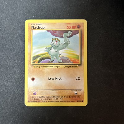 1999 Pokemon Base Set Machop 52/102 D65