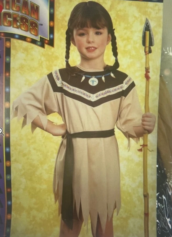 Indian Girls Native American Princess Sz 8-10 Halloween Costume Kids Age 5-7 NEW - Image 2 of 4