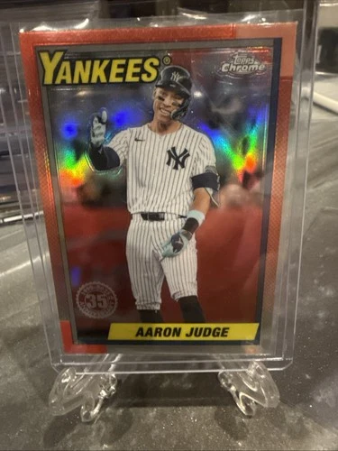 Aaron Judge RARE RED REFRACTOR INVESTMENT CARD SSP TOPPS YANKEES MVP MINT