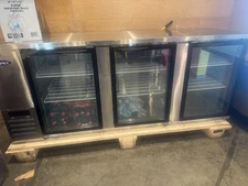 atosa 3 Door Counter Top Glass Refrigerator