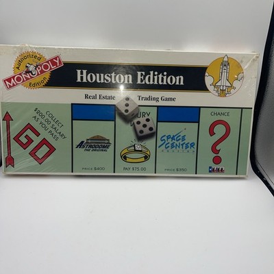 Monopoly Houston Edition Board Game Complete USAopoly Astrodome Space Center New