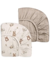 Crib Sheets for Baby Boy Girl 2 Pack, Fitted Crib Mattress Sheet 28" x 52", M...