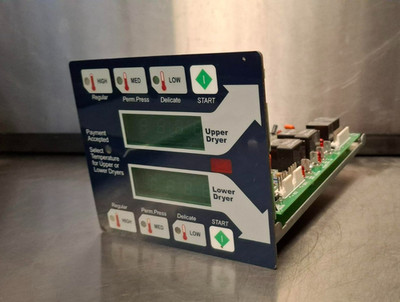 Dryer Computer Board W/Membrane Switch for Dexter  P/N: 9857-147-001  [USED]