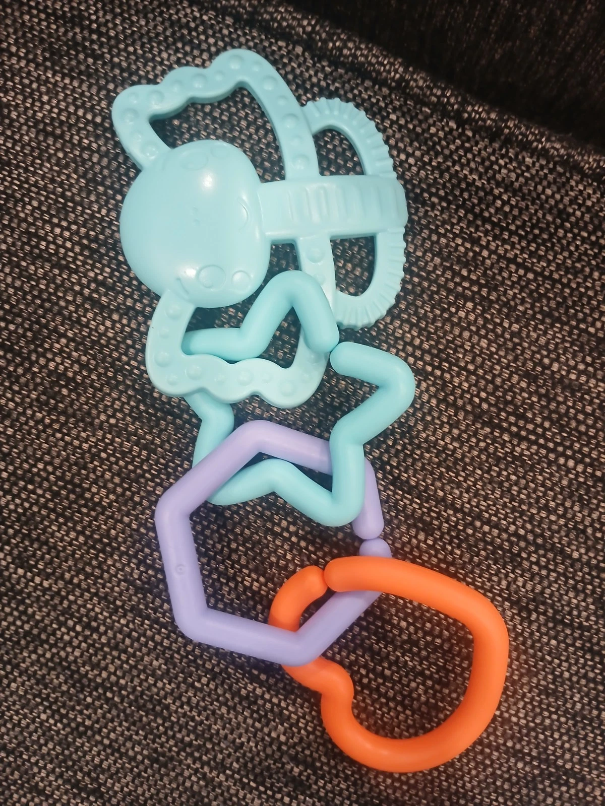 Baby Rattle Silicone Teether Baby Sensory Safely Chewy Teething
Opens in a new window or tab