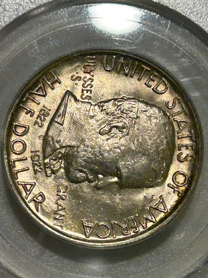 1922 Grant Commemorative Silver Half Dollar PCGS MS63 2nd Gen OGH No Star - Image 4 of 4