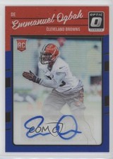 2016 Donruss Optic Blue Signatures 32/75 Emmanuel Ogbah #115 Auto 0f8