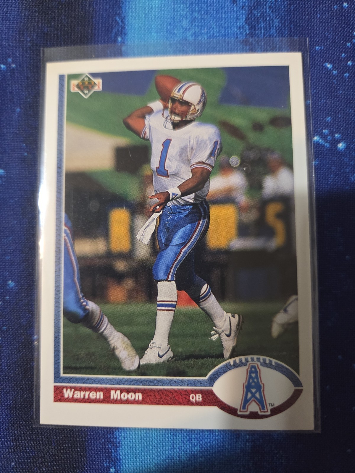 Warren Moon #256 Football Cards 1991 Upper Deck trading card — raw and PSA graded price guide