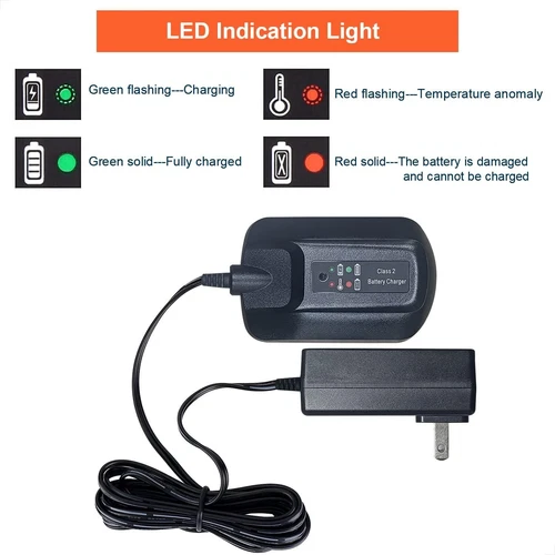 WA3747 Charger for Worx 40V Lithium Battery WA3580 WG180 WG280 WG380 WG776 NEW - Picture 2 of 10