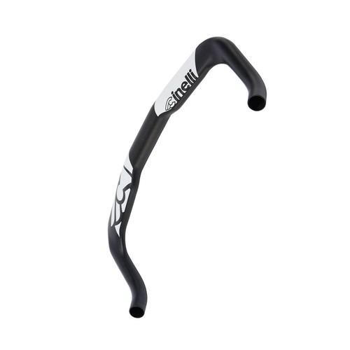 CINELLI BULLHORN Handlebar Urban Fixie Fix Bike Racing 40cm - Black/White - Picture 2 of 7