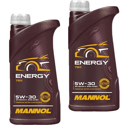 2x1 LITER 5W-30 MOTORÖL MANNOL ENERGY 5W30 502.00 505.00 ACEA A3 B3 229.3