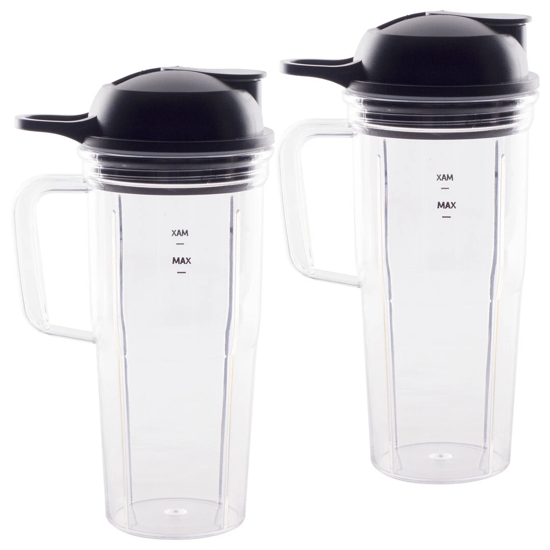 2 Pack 24 oz Handled Cup and Lid for NutriBullet Pro 1000, Combo and Select
Opens in a new window or