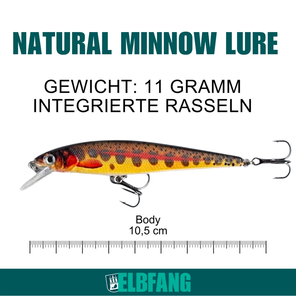 ✅ELBFANG Wobbler Set Zander & Hecht | Köder Kunstköder Angelset - Bild 4 von 4