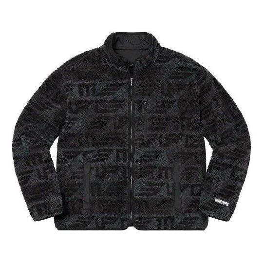 Veste polaire réversible WINDSTOPPER Supreme Geo FW22 noir gris taille L
