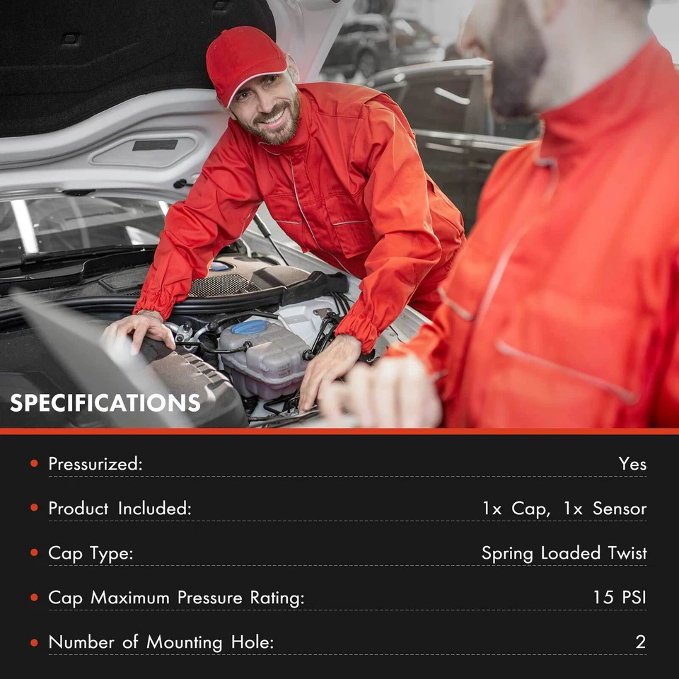 Coolant Recovery Expansion Tank w/ Cap for Audi A6 Quattro 2005-2009 A6 V6 3.2L - Image 2 of 4