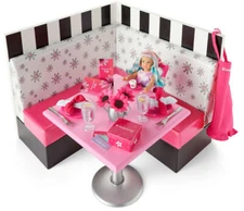 American Girl TRULY ME DAY AT AG CAFE SET for 18" Dolls NEW Booth Restaurant