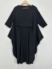 Atsuro Tayama Midi Dress Women EU 36 US 4 Black VGC