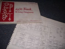 1976 FORD BRONCO FACTORY ORIGINAL WIRING DIAGRAMS ELECTRICAL SCHEMATICS SET