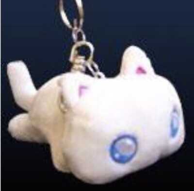 Gaia Online Mini Keychain Kiki Kitty Plush 3'' RARE!!! COLLECTABLE