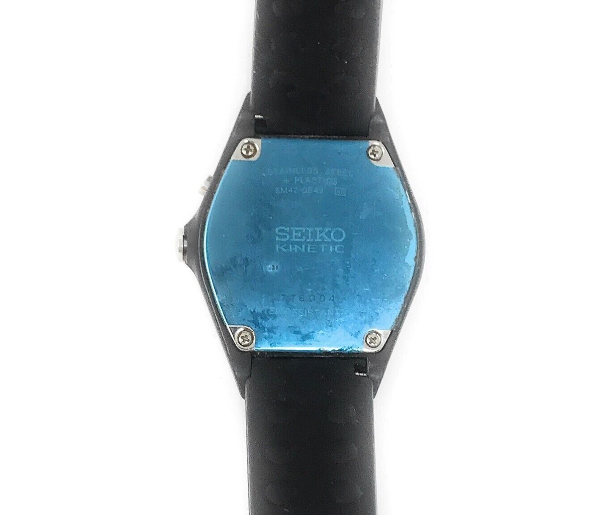 Seiko Kinetic Watch 5M42-0E49, New Band, Works Model SKH301 | eBay
