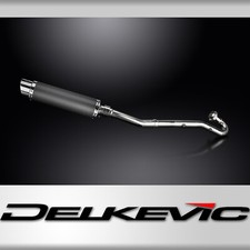 Kawasaki KLR650A 87-07 KLR650B 89-92 Full Exhaust 350mm Round Carbon Silencer