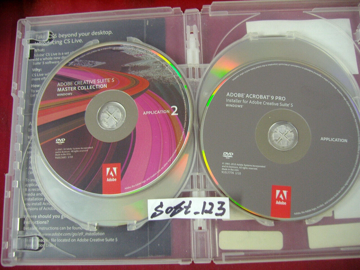 Adobe Creative Suite 5 CS5 Master Collection For Windows Full DVD Version