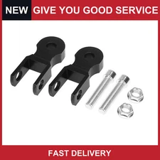 Universal 5cm Motorcycle Rear Shock Absorber Height Extension Black Pack of 2