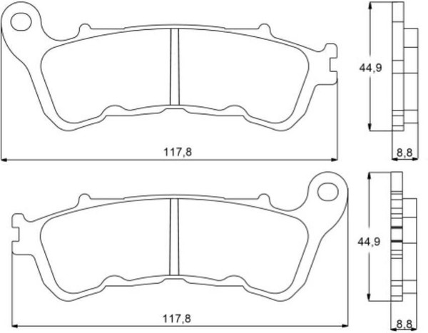 Vordere BremsbeläGe FüR Honda CBF 500 2004 2005 2006 2007-image