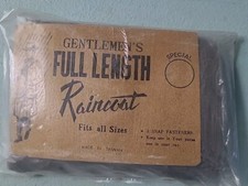 Vintage Gentleman's And Ladies Full Length Raincoat, Made In Hong Kong