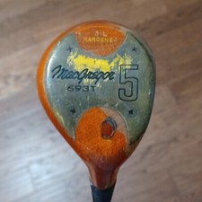 MacGregor persimmon 5 wood 693 T oil hardened RH. Iron Shaft. Pre-owned