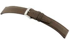 RIOS1931 Genuine Pigskin Watch Band "Tobacco", 20 mm, without Buckle Mocha New