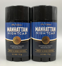 Bath  Body Works Manhattan Night Cap Antiperspirant Deodorant 2.7 Oz S/2 555D1