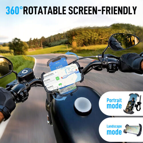 Universal Motorcycle Phone Mount Military Anti-Shake Bike Handlebar Cell Holder - Picture 6 of 10
