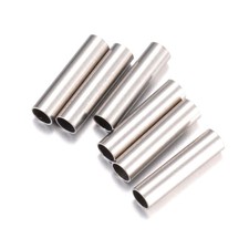 500pcs 304 Stainless Steel Tube Beads Smooth Metal Spacer Beads Craft 10x2.5mm
