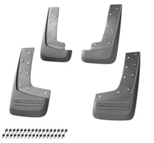 24 thru 26 Ranger Raptor Front & Rear Black Mud Flaps Splash Guards - Set of 4
