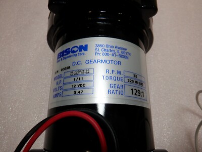 BISON 011-300-9130 D.C. GEAR MOTOR | eBay