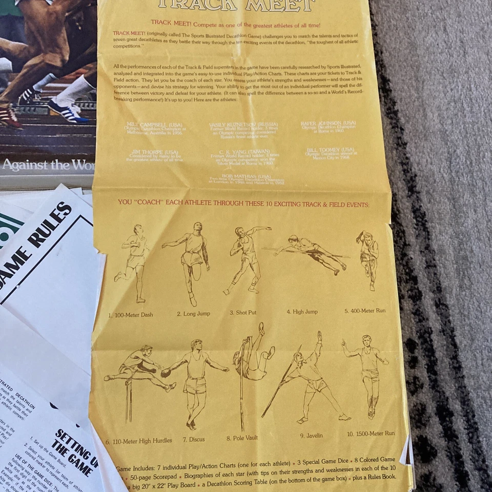 Sports Illustrated TRACK MEET Decathalons Greatest Game Time Inc April House ‘73 - Image 4 of 4